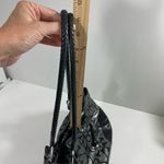 Brighton  Valencia Purse Shoulder Bag Satchel Metallic‎ Silver Black Photo 15