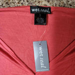 Wet Seal  Women's V-neck Lightweight Bright Pink 1/2 Sleeve Shirt Blouse Small Photo 2