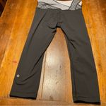 Lululemon Wunder Under Crop III Sz 6 Black/Dottie Eyelet White Black/Millie Mesh Photo 6