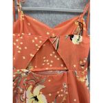 Urban Outfitters  Women's Dress Midi Off Shoulder Orange Floral Size Medium Photo 5