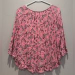 Gap Pink Floral Ruffled Blouse Top Size XS Photo 2