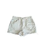 Levi's  501 White Denim Casual Shorts Size 27 Photo 4