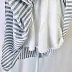 Lumière New  Striped Smocked Babydoll Dress Blue White Photo 14