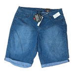 Avenue  Denim Virtual Stretch Woman’s Blue/ White Polka Dot Jean Shorts‎ Size 20 Photo 0