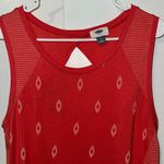 Old Navy  Sleeveless Top w Keyhole Back Boho & Stripe Print Women’s L Large Melon Photo 1