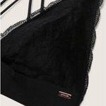 PINK - Victoria's Secret PINK Victoria’s Secret Black Lace Strappy Back Halterneck Bralette Photo 4