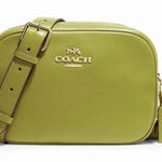 Coach  Jamie Pebbled Leather Camera Bag Crossbody Chartreuse CA207 Photo 0