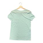PINK - Victoria's Secret Pink by Victoria's Secret T-Shirt Women's XS Light Blue Striped Pocket Photo 2