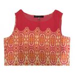 Rose + Olive NEW  Women's Blouse Medium Sleeveless High Low Floral Polyester Photo 2