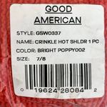 Good American NWT  Always Fits Shoulder One-Piece Swimsuit in Bright Poppy Photo 6