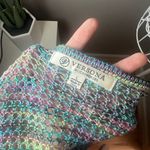 Versona  Accessories Open Knit Rainbow Crochet Drop Shoulder Sweater Size L Boho Photo 3