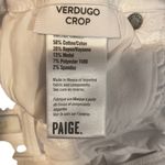 Paige White Verdugo Crop Cotton Blend Distressed Raw Hem Denim Jeans Women Sz 27 Photo 11