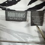 Chico's Chico’s Additions Zebra Stripe Animal Print Windbreaker Jacket Zip Front Unlined Photo 3