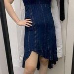 Blue Rain smocked high low dress Photo 0