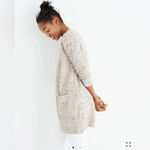 Madewell Wool Blend Open Front Sweater Duster Front Pockets K25 Photo 1