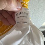 All Row Yellow Embroidered Short Sleeve Mini Shift Dress Size S Photo 5