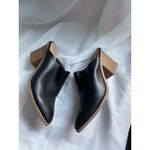 LC Lauren Conrad Embroidered Pointed Toe Black Mule Block Heels Shoes 8.5 Western Boho Work Chic Photo 1