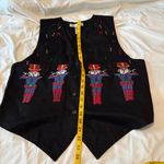 Karen Scott Vintage Christmas Vest Pipers 12 Days Of Christmas Women’s Large Photo 5