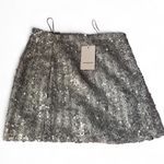 Amanda Uprichard  Dale Skirt in stellar Silver Sequin (Size Small) NWT Photo 2
