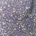 Free People bodysuit puff ruched shirt sleeve Bella chambray combo floral xL NeW Photo 7