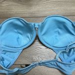Triangl Swimwear Blue Shimmer Bikini Top Size Large Photo 4