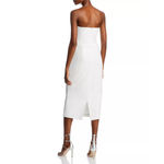 AQUA Rhinestone Embellished Strapless Crepe Midi Dress Size 6 New Photo 1