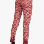 Desigual NWT  Lacroix Red Floral Altea Skinny Jeans Size 2 Photo 1