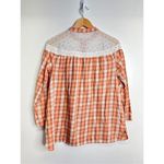 Suzanne Betro Weekend Cottagecore Vintage Style Size Medium Plaid Blouse Photo 8