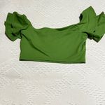 Susana Monaco  NWOT Lime Green Off-Shoulder Crop Top SIZE SMALL Photo 2