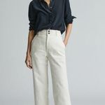 Everlane  The Organic Straight-Leg Pant in Bone 8 NWT Photo 1