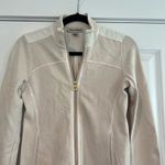Tommy Bahama  Women's Full Zip Light Beige 100%‎ Cotton Sweatshirt Size XXS Photo 2
