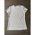 C&C California  Women's Light Gray Ribbed Short Sleeve Top Size Small Photo 4