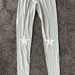 English Rose metallic star leggings gray Size M Photo 1