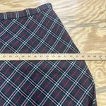 Talbots Vintage  Gray Red Plaid Wool A-line Maxi Skirt Size 14 Preppy USA Made Photo 8