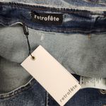 Retrofete Willa Low Rise Skirt in Light Rip Tide Blue Denim Size Small NWT Photo 5