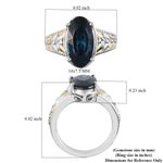 Swavorski Swarovski Blue and Gold Ring Photo 4