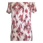 L'Agence  Ressi Tan Multi Ganado Print Crew Neck Tee Shirt Petite Small NWT Photo 6