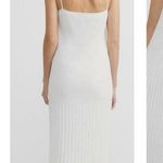 Theory Pleat Maxi Dress Black M Cotton Blend A Line Slip Lined Photo 10