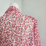 American Vintage Vintage 80s Masaccio Rose Print Sheer Button Down Blouse EU 42 L Photo 7