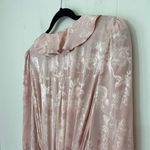 Lovers + Friends Lovers Friends NWT Bali Kimono Maxi Dress Pink Satin Ruffles Belt ~ Size M Photo 10