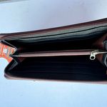 Genuine Leather Floral Western Spacious Wallet Tan Photo 2