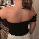 Fiore Black Stretchy Off The Shoulder Top Photo 3