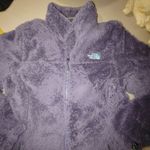 The North Face Jacket Coat Large Fleece Zip Up Purple Plum Faux Fur Fuzzy Teddy Photo 7
