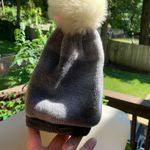 Duluth Trading Company Duluth Trading Gray Winter Cap Hat Beanie With Pom Wool Blend Fleece Lined Photo 1