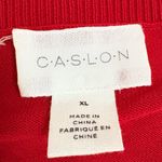 Caslon  Red Button-Up Cardigan Size XL‎ Like New Photo 3