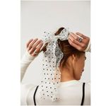 Free People Queen Of Hearts Bow Pink with Black Hearts NWT Coquette Dainty Girly Photo 8