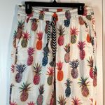 J.Crew  X Ratti Seaside Pineapple Pull On Joggers Size 2 EUC #0699-AZ Photo 3