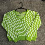 Forever 21 Gingham Green Sweater Photo 1