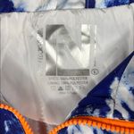 New Look Sport Women's Blue and White Tie-Dye Windbreaker, Size Large Photo 4