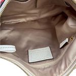 Coach  Poppy Red Poppies on White Sateen Satchel Bag w Exterior Zip Pocket Photo 6